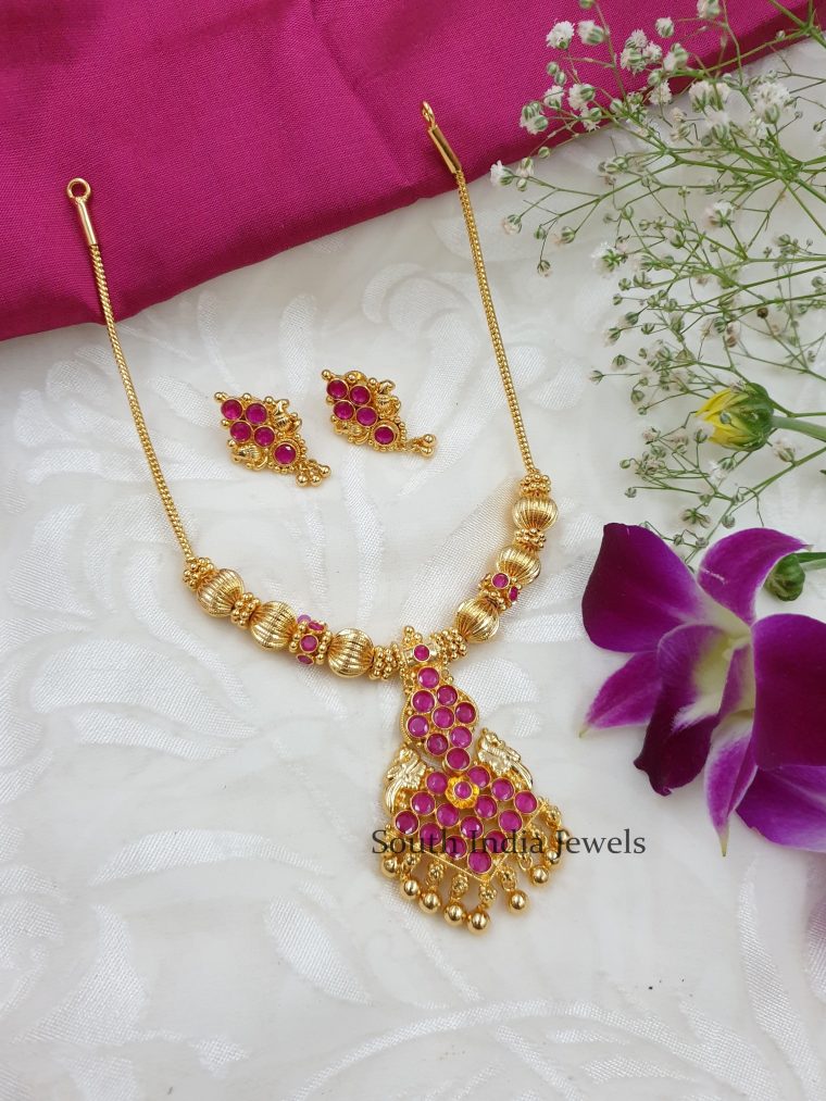 Royal Ruby Stones Necklace
