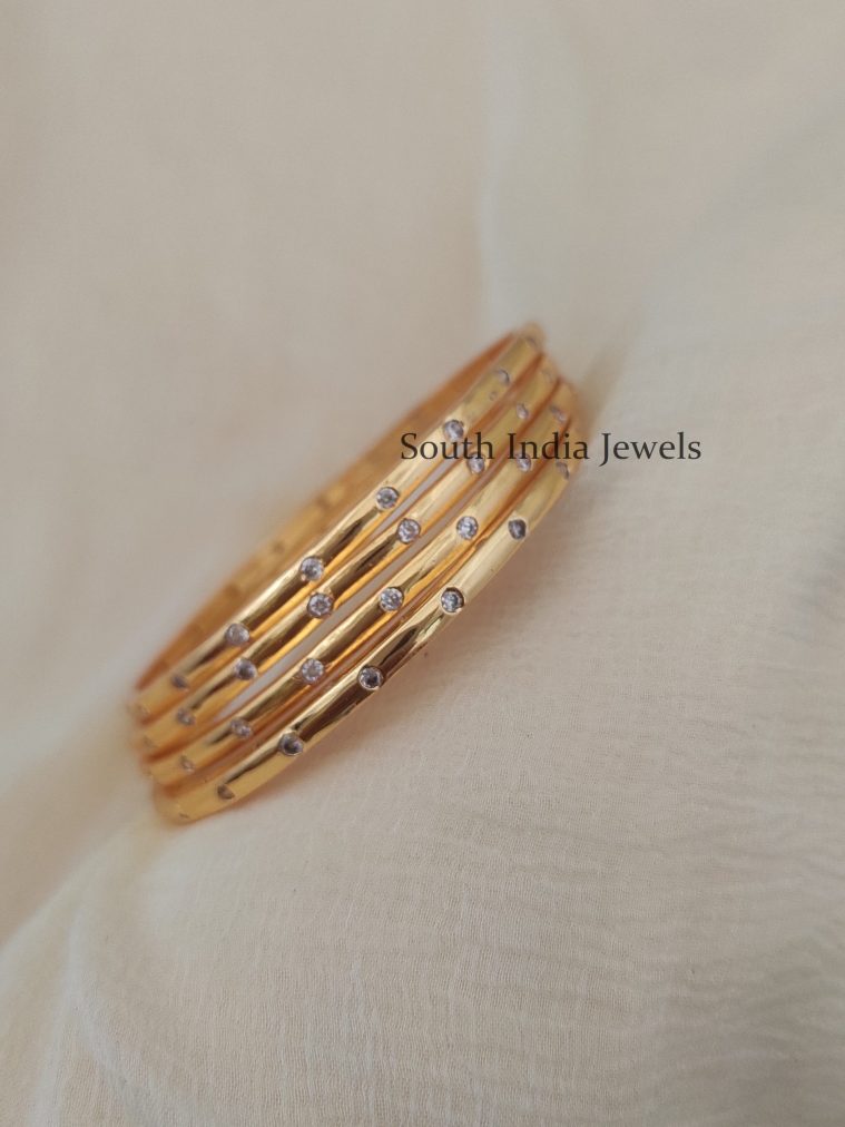 Stunning Solid CZ Bangles