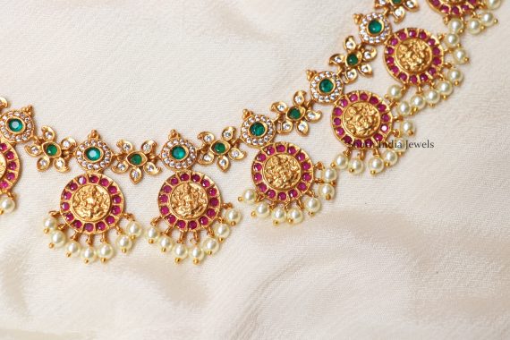 Traditional Multicolor Lakshmi Necklace (2)