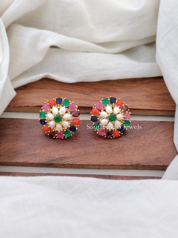 Beautiful Multicolor Stone Earrings