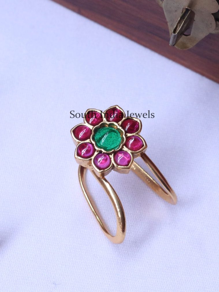 Cute Floral Finger Ring (3)