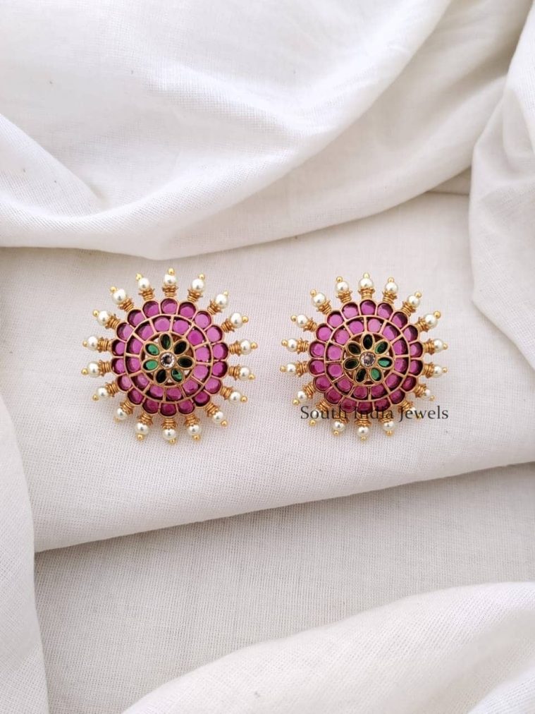 Floral Kemp Stones Earrings