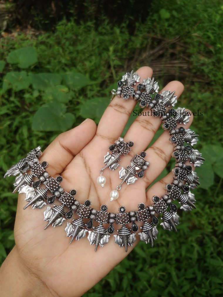 Ganesha German Silver Necklace