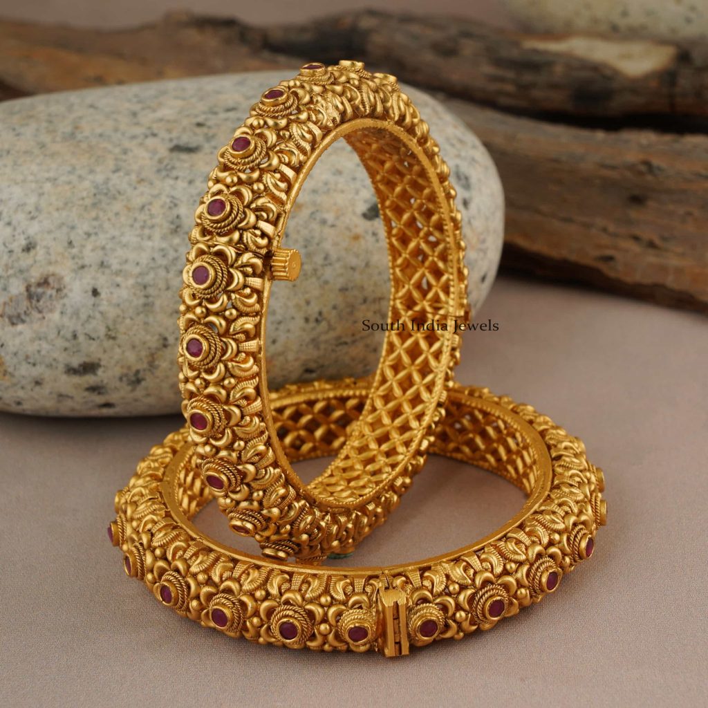 Shop 1 Gram Gold Kada Bangle Online - South India Jewels