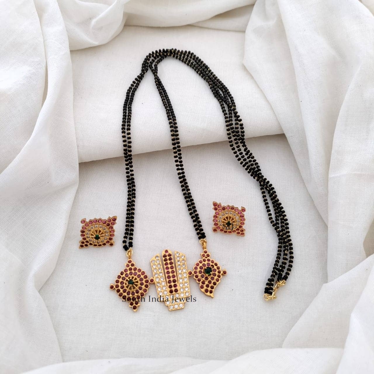 Mangalsutra | Black Beads Mangalsutra - South India Jewels