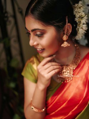 Lakshmi Gold Beads Necklace
