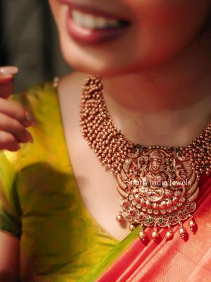 Lakshmi Gold Beads Necklace