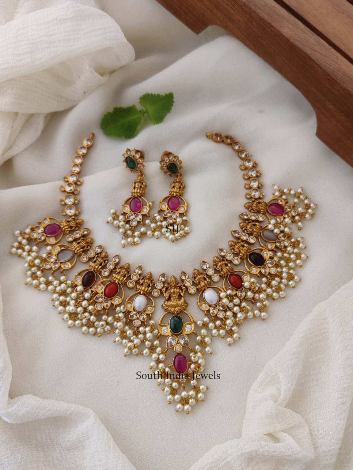 Lakshmi Guttapusalu Necklace - South India Jewels