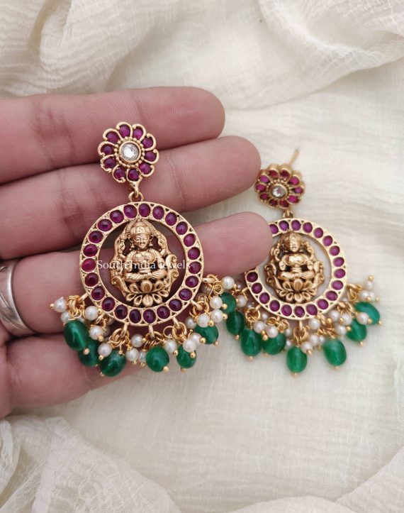 Lakshmi Kemp Green Earrings