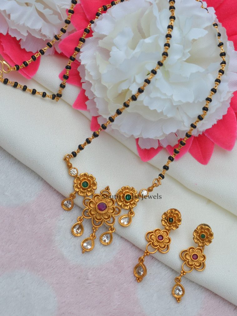 Stunning Floral Design Mangalsutra