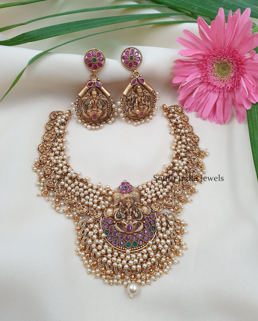 Temple Necklace - - South India Jewels Online Stores