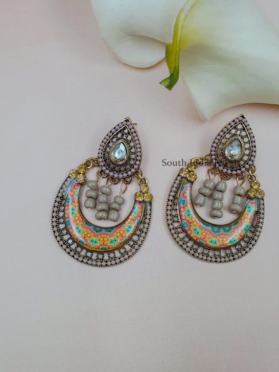 Trendy Indo - Western Chandbali Earrings