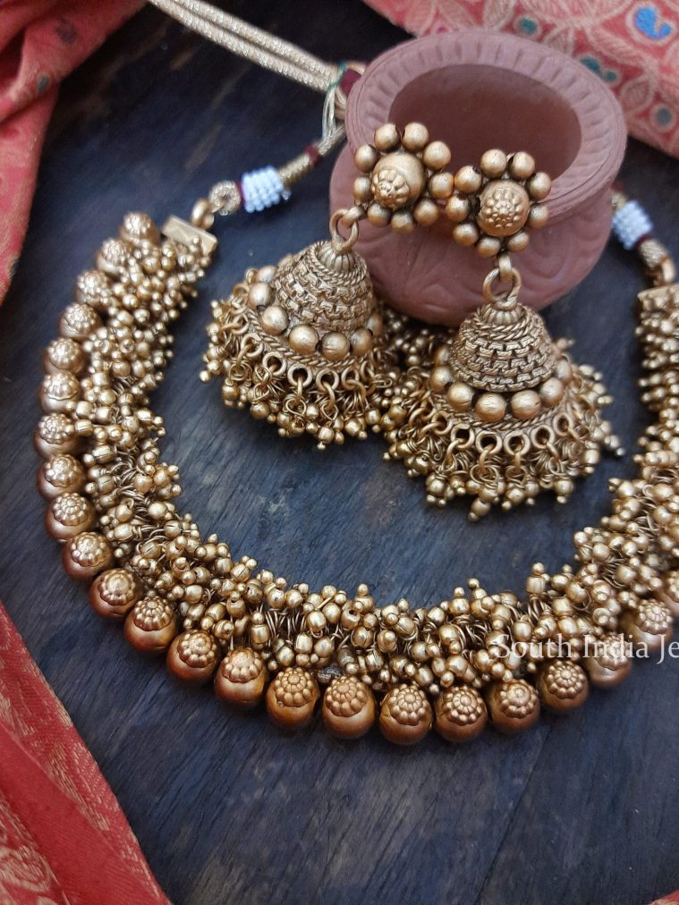 Gorgeous Golden Beads Necklace