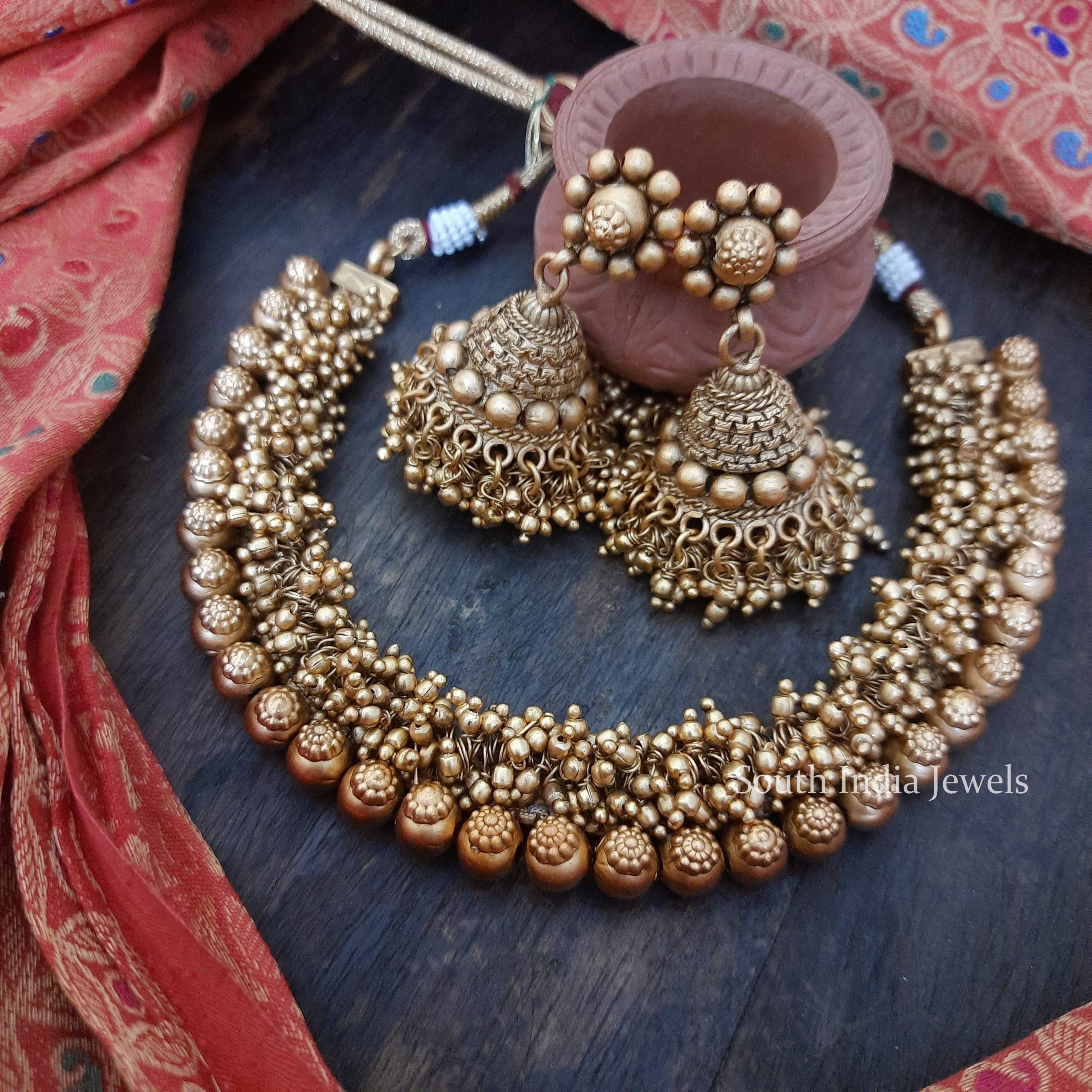 Gorgeous Golden Beads Necklace