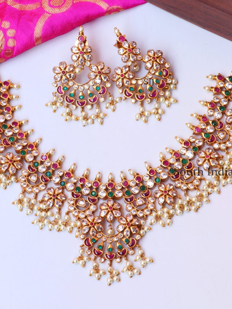 Amazing Floral Multi Stone Necklace