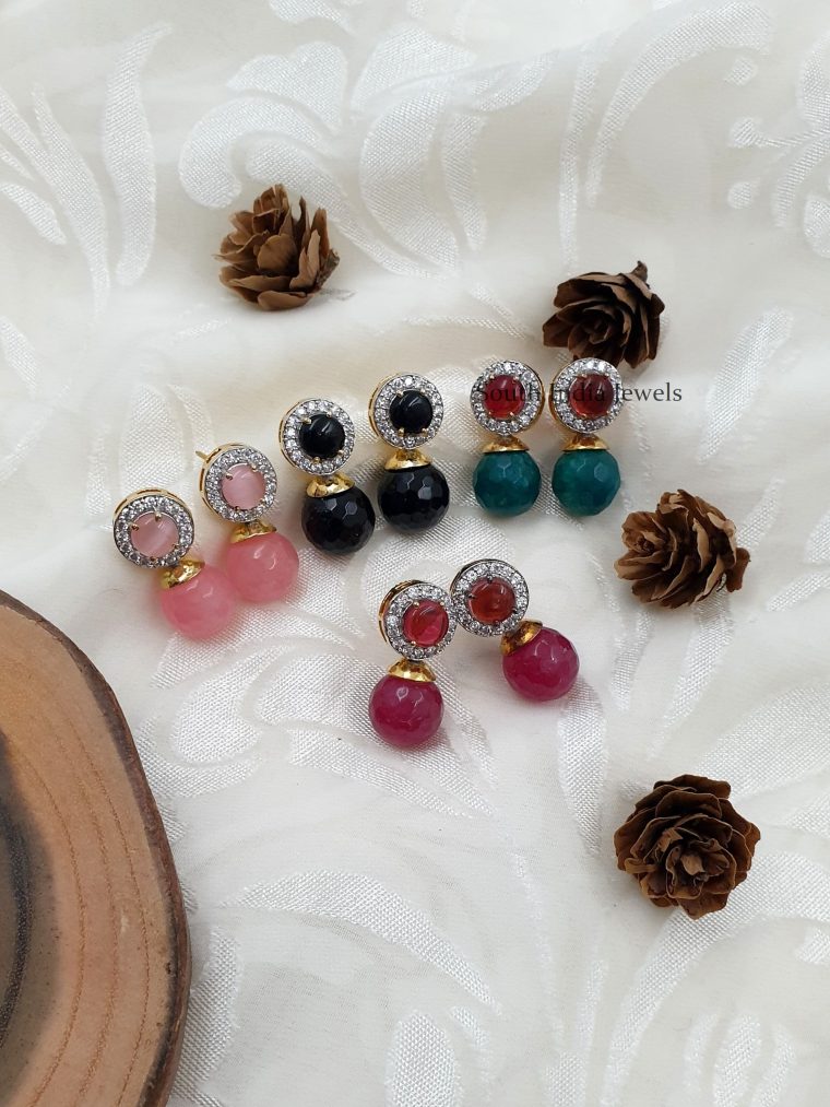 Beautiful Color Stones Earrings (6)