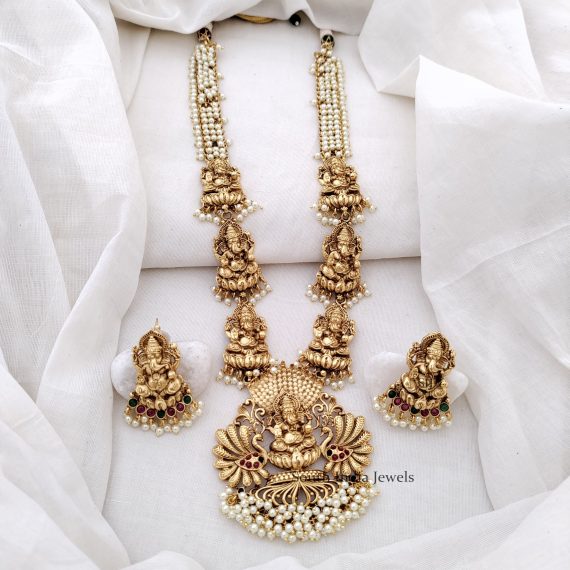 Classic Ganesha Pearls Haram (2)