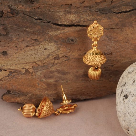 Cute Floral Gold Finsih Necklace Set (4)