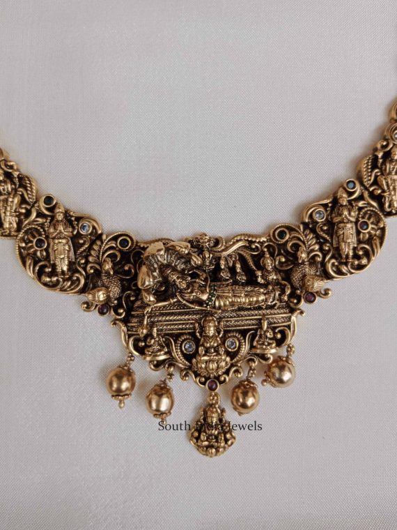 Elegant Ranganathar Design Necklace