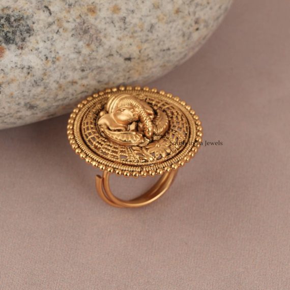 Ganesh Temple Design Finger Ring (3)