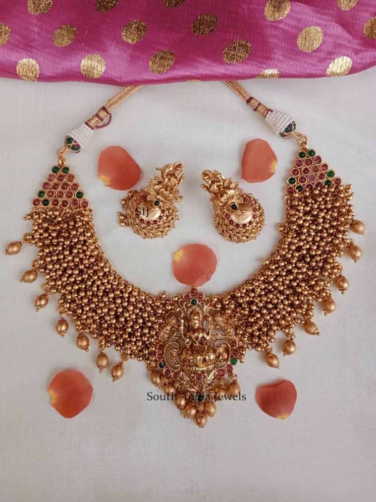 Goddess Lakshmi Design Necklace