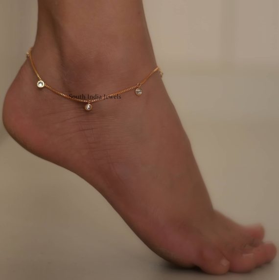 Gorgeous AD Stones Anklets