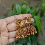 Peacock Design Jhumkas