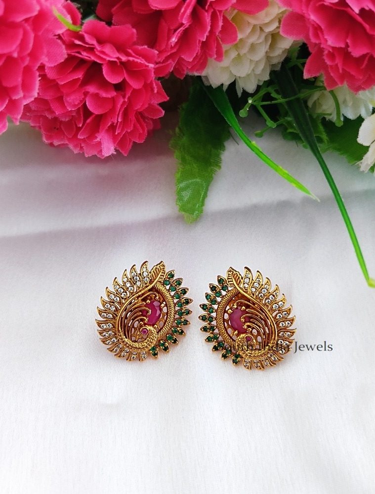 Pretty Peacock Designer Earrings