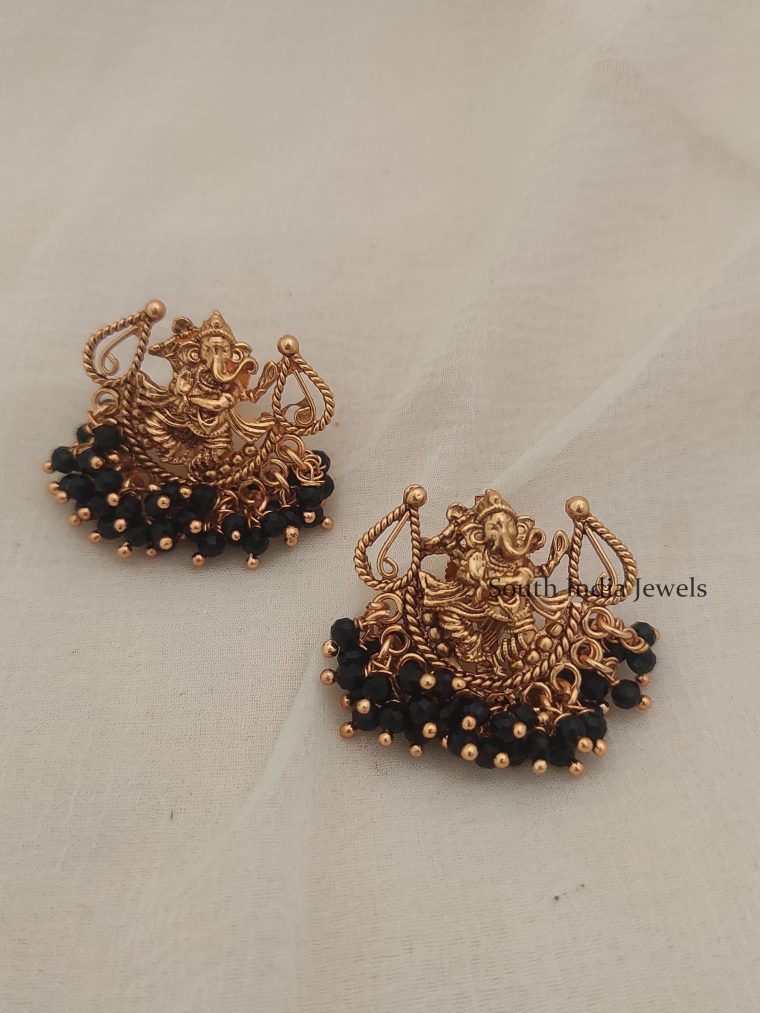 Rich Ganesh Design Earrings