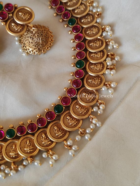 South Indian Style Guttapusalla Necklace (2)