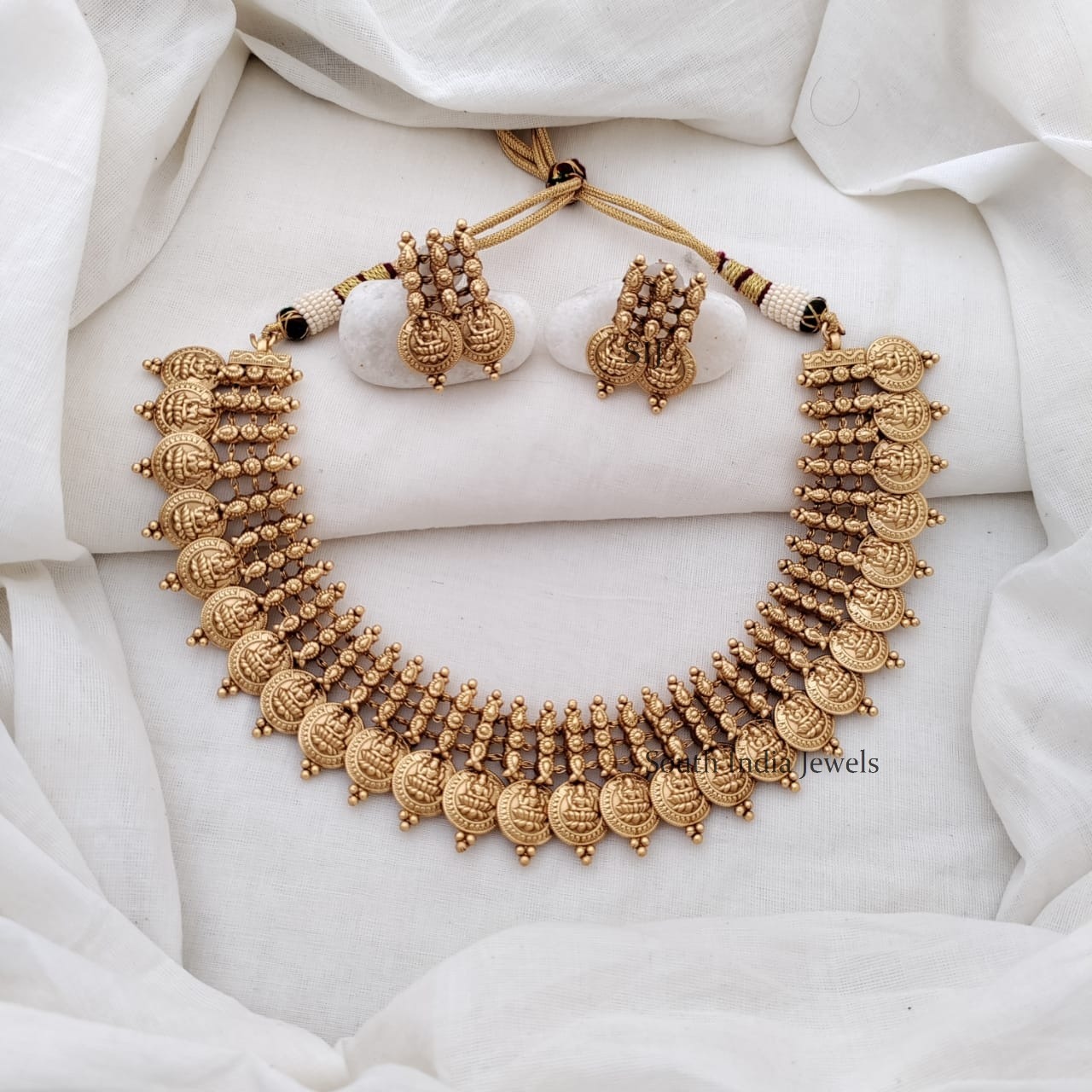 Stunning Bridal Lakshmi Coin Necklace