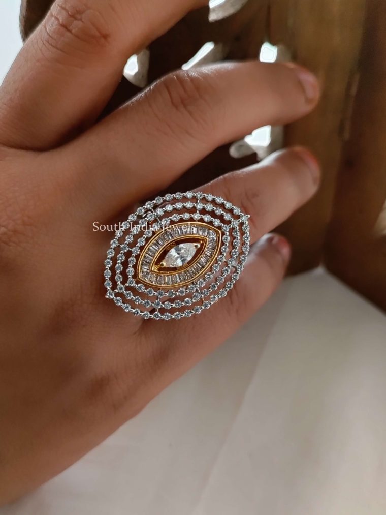 Stunning CZ Stone Finger Ring