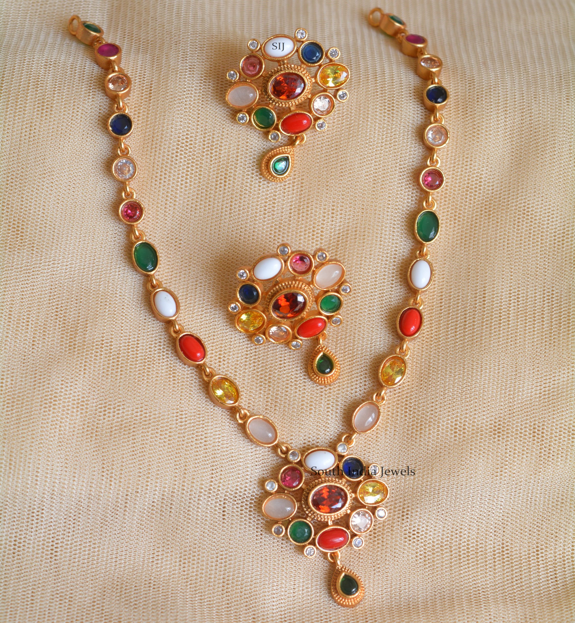 Stunning Navaratna Designer Necklace