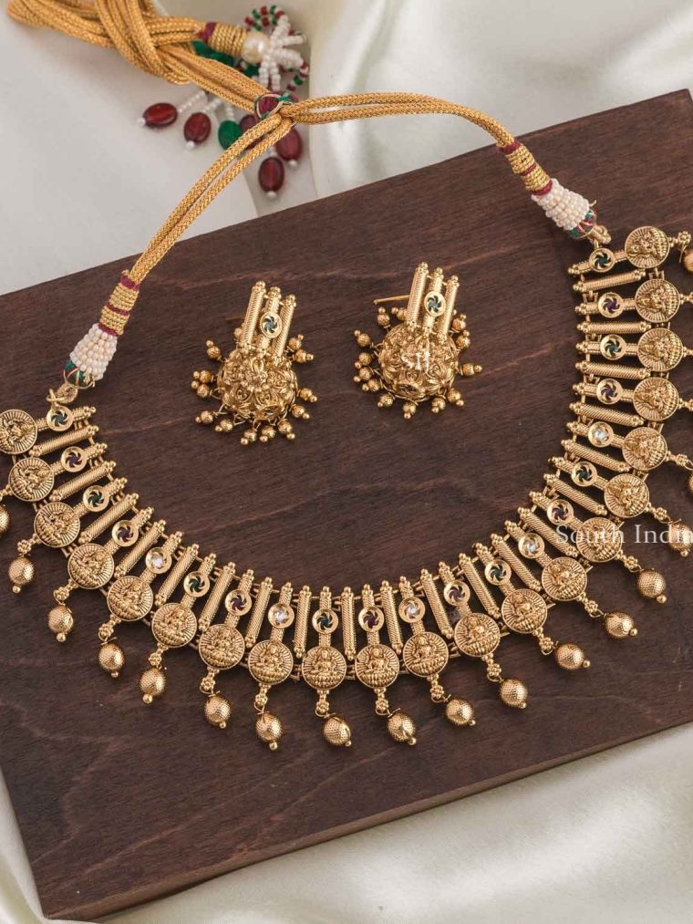 Unique Golden Laxshmi Necklace