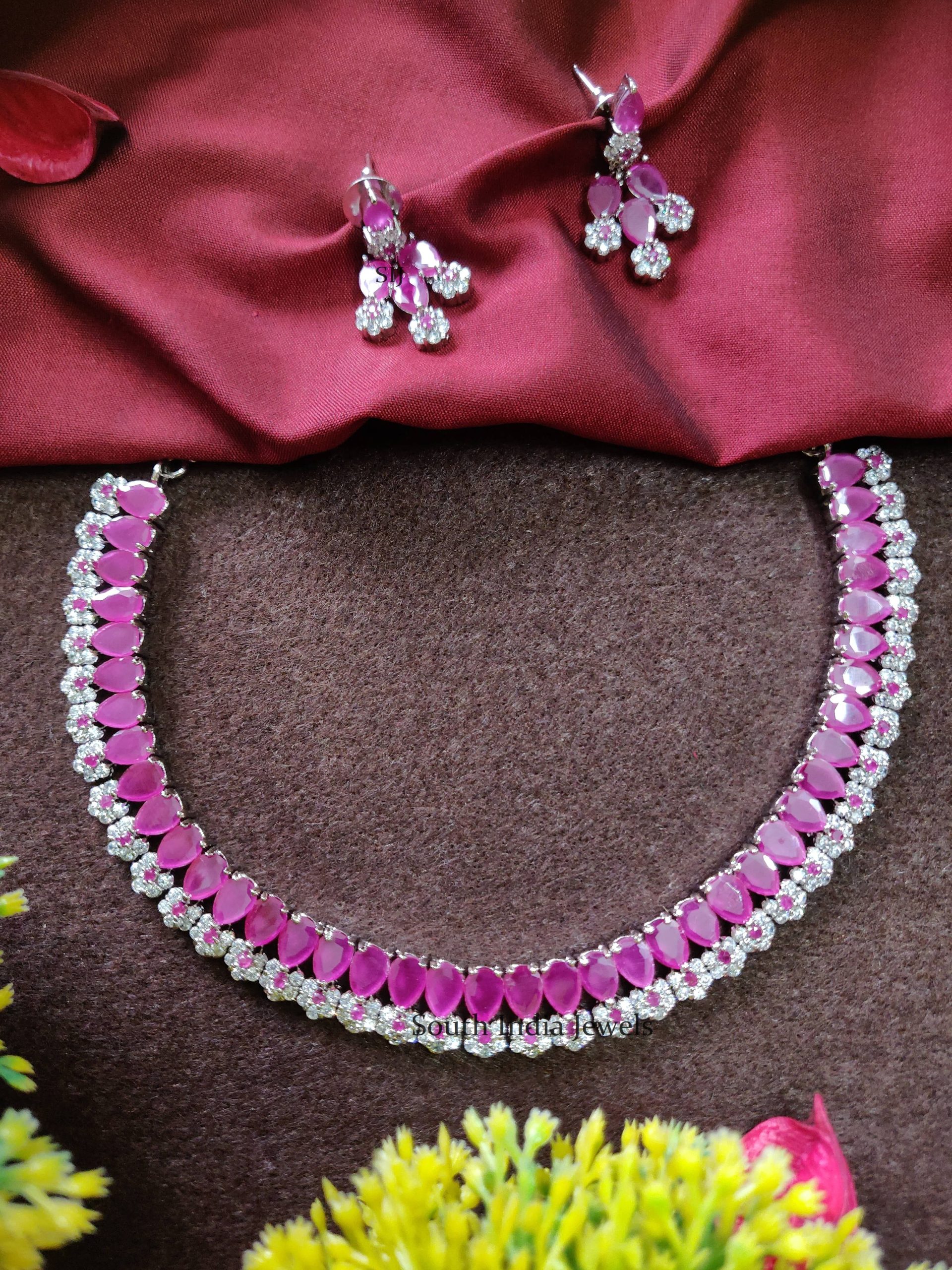 Unique Zircon Stones Necklace