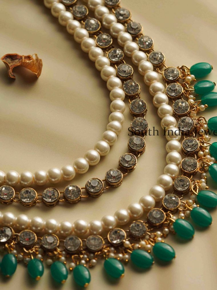 White Pearl Kundan Necklace