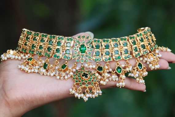 Elegant Emerald Designer Necklace (3)