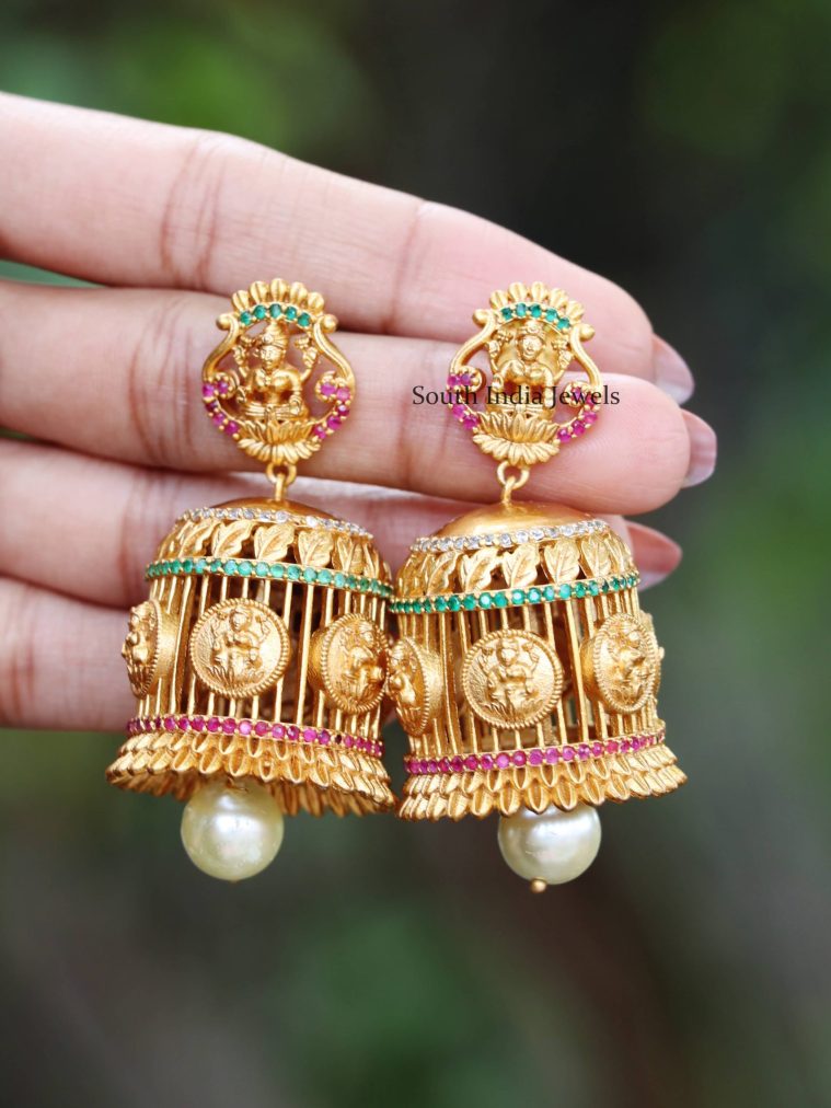 Elegant Lakshmi Jhumkas