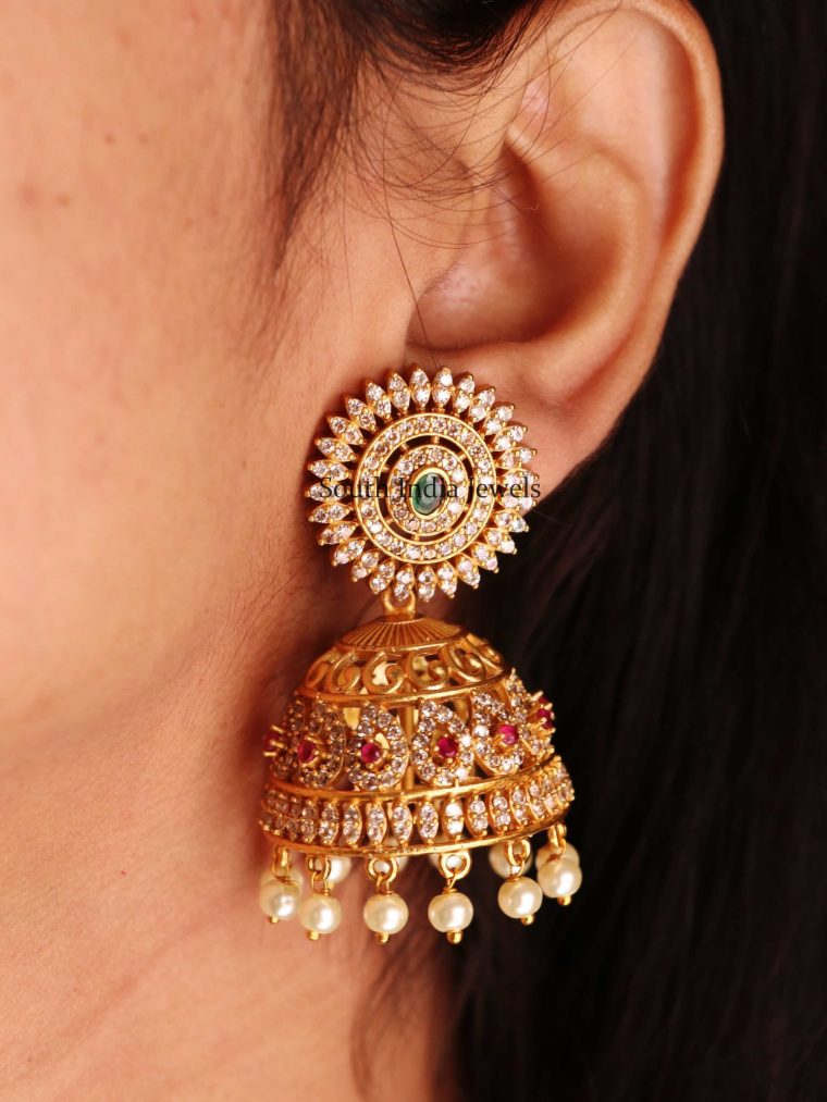 Floral Design Jhumkas