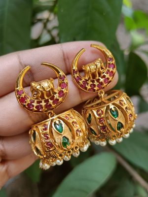 Gold Alike Elephant Jhumkas