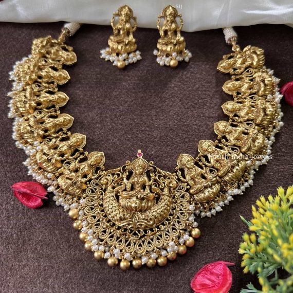 Grand Lakshmi Design Necklace