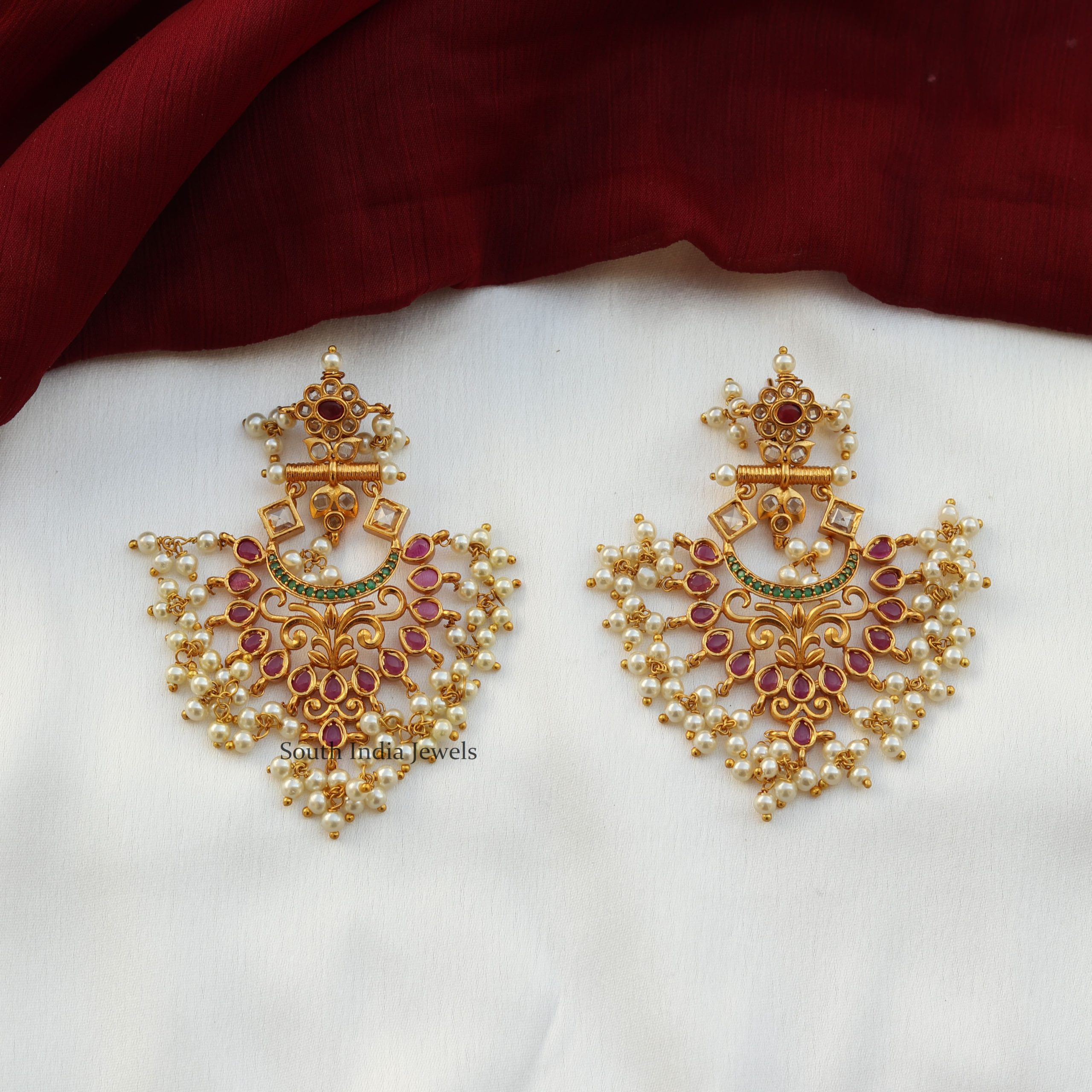 Traditional Chandbali Design Earrings