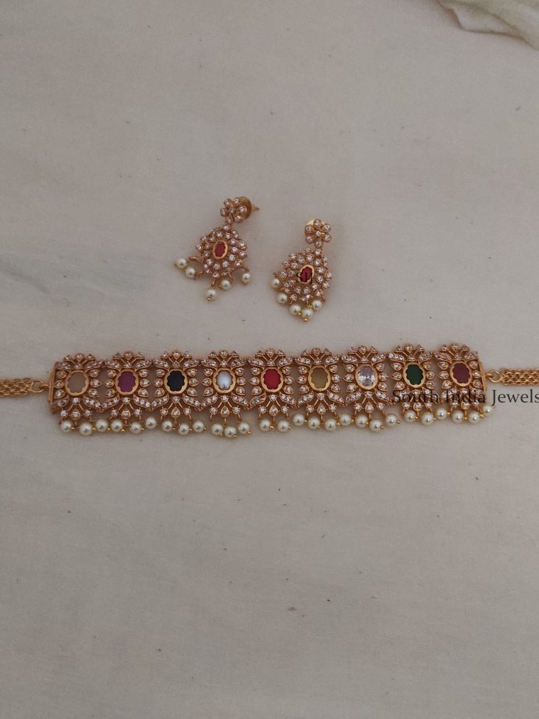 Trendy Navarathna Design Choker