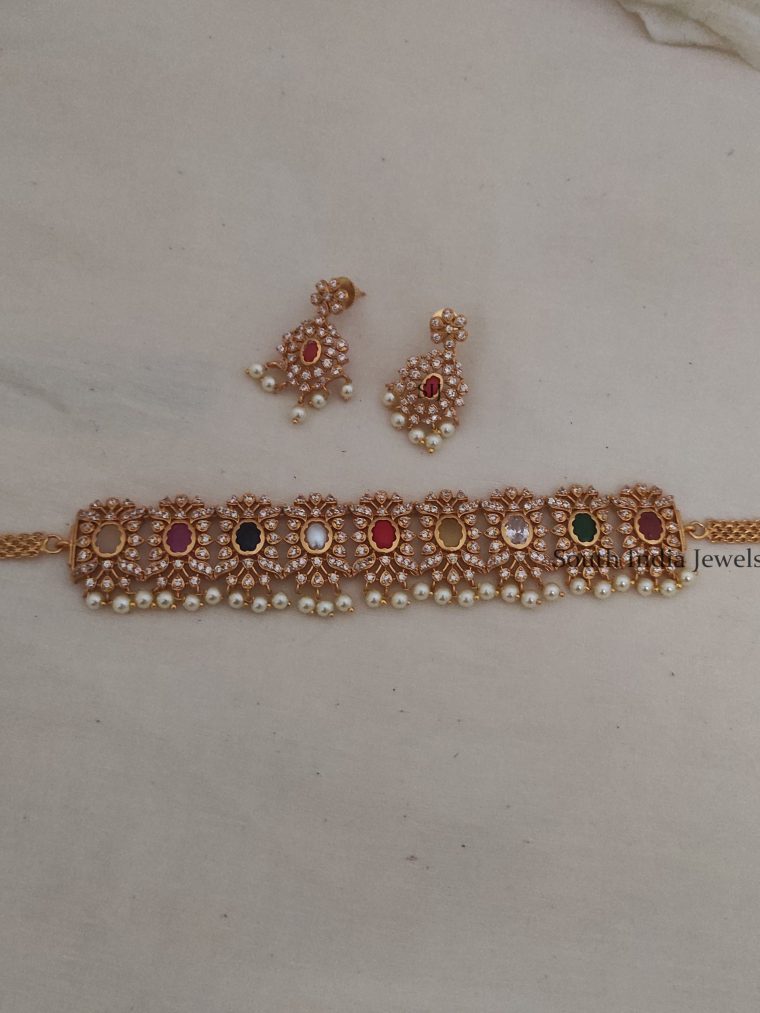 Trendy Navarathna Design Choker