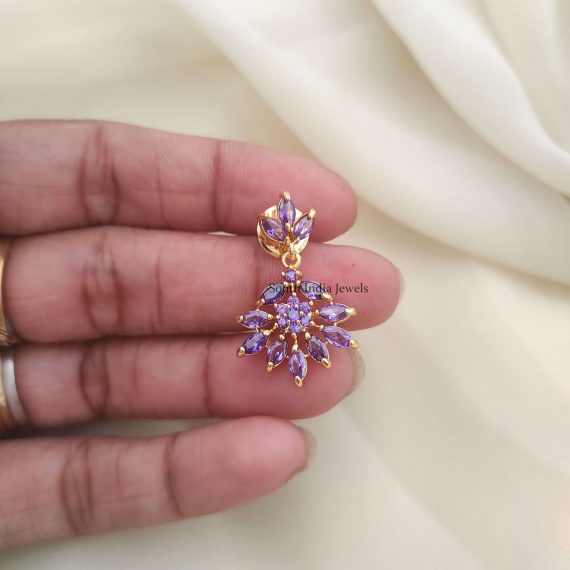 Trendy Star Purple Design Necklace.. (2)