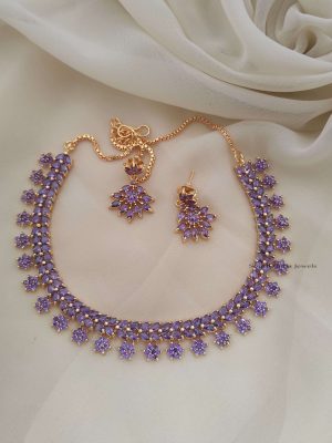 Trendy Star Purple Design Necklace..