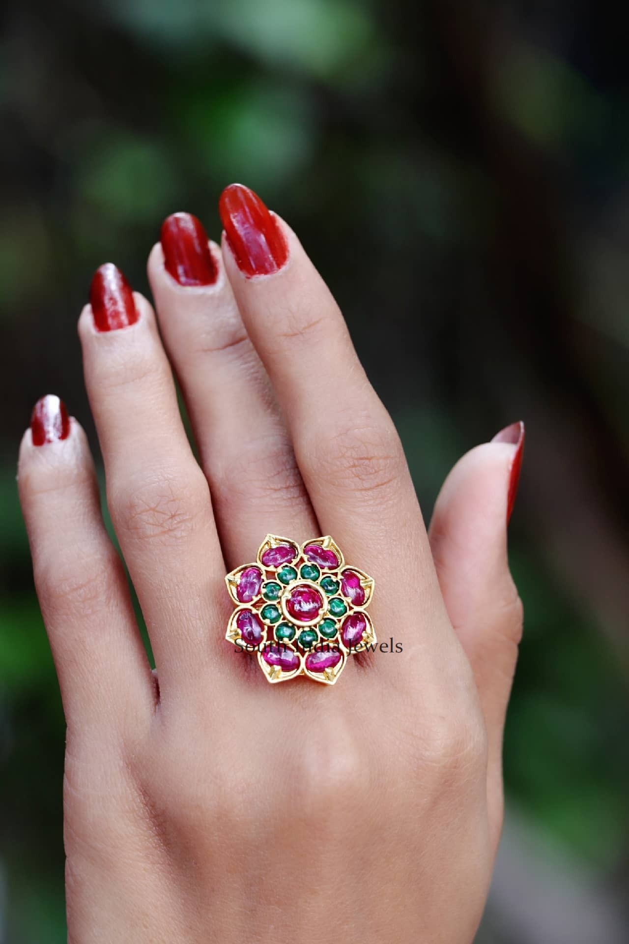 Unique Lotus Design Ring