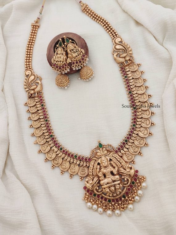 Antique Lakshmi Kasu Haram - South India Jewels