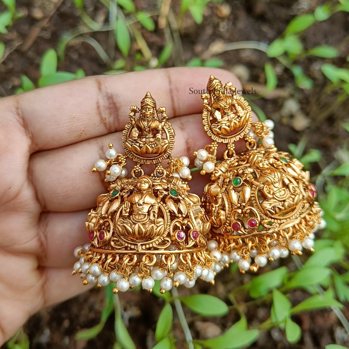 Lakshmi Earring Online at South India Jewels.................