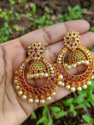 Exquisite Chandbali Design Earrings